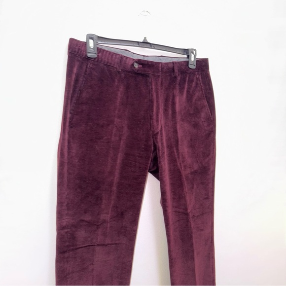 Todd Snyder Burgundy  Italian Corduroy Velvet Sutton Suit Pant Trouser Sz 33/32 - Picture 6 of 15